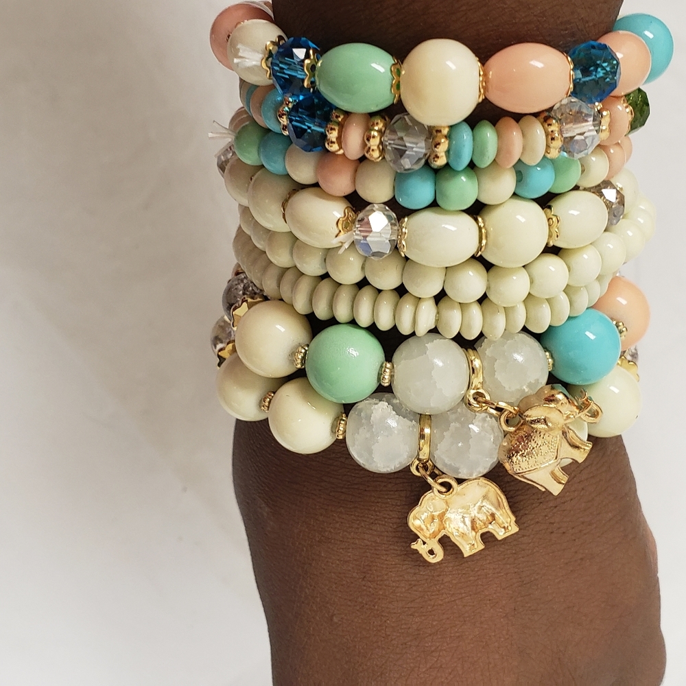Bohemian stack bracelets - Picture 1 of 4